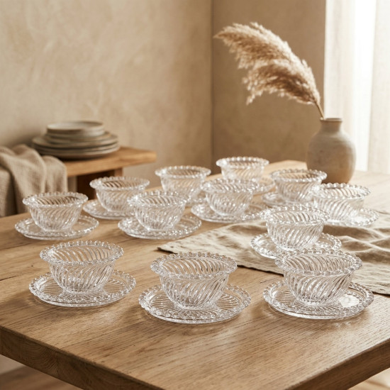 Bowl & Saucer Set 12 Pcs